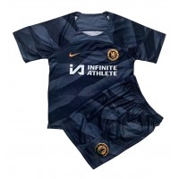 Camisa de Futebol Chelsea Goleiro Equipamento Principal Infantil 2023-24 Manga Curta (+ Calças curtas)